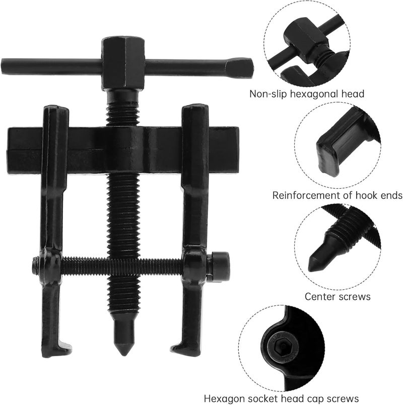 ChgImposs 2 Inch 2-Jaw Gear Puller, Adjustable CR-V Steel Bearing & Gear Separator Tool for Removing Bearings, Pulleys, Flywheels, Auto Mechanic Repair Tool - Image 3
